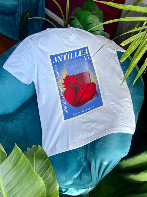 Bright White Stamp Sorrel Cotton Relaxed T-Shirt